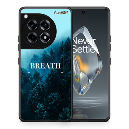 Θήκη OnePlus 12R 5G Breath Quote από τη Smartfits με σχέδιο στο πίσω μέρος και μαύρο περίβλημα | OnePlus 12R 5G Breath Quote case with colorful back and black bezels