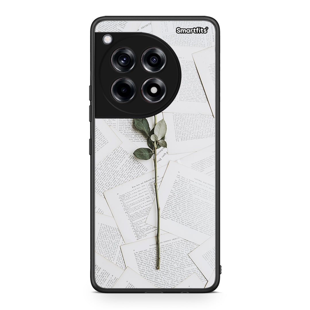 OnePlus 12R 5G Red Rose θήκη από τη Smartfits με σχέδιο στο πίσω μέρος και μαύρο περίβλημα | Smartphone case with colorful back and black bezels by Smartfits