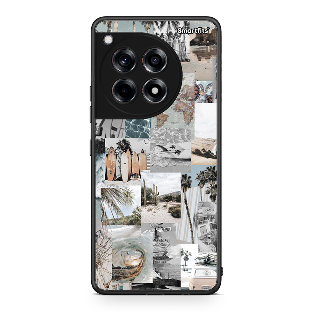 OnePlus 12R 5G Retro Beach Life Θήκη από τη Smartfits με σχέδιο στο πίσω μέρος και μαύρο περίβλημα | Smartphone case with colorful back and black bezels by Smartfits