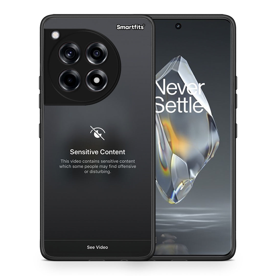 Θήκη OnePlus 12R 5G Sensitive Content από τη Smartfits με σχέδιο στο πίσω μέρος και μαύρο περίβλημα | OnePlus 12R 5G Sensitive Content case with colorful back and black bezels