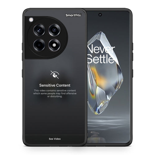 Θήκη OnePlus 12R 5G Sensitive Content από τη Smartfits με σχέδιο στο πίσω μέρος και μαύρο περίβλημα | OnePlus 12R 5G Sensitive Content case with colorful back and black bezels