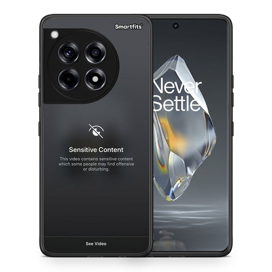 Θήκη OnePlus 12R 5G Sensitive Content από τη Smartfits με σχέδιο στο πίσω μέρος και μαύρο περίβλημα | OnePlus 12R 5G Sensitive Content case with colorful back and black bezels