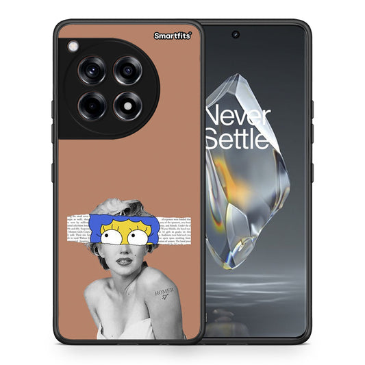 Θήκη OnePlus 12R 5G Sim Merilyn από τη Smartfits με σχέδιο στο πίσω μέρος και μαύρο περίβλημα | OnePlus 12R 5G Sim Merilyn case with colorful back and black bezels