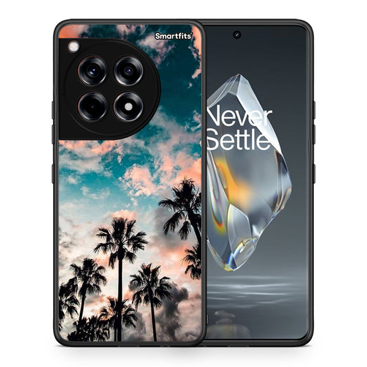 Θήκη OnePlus 12R 5G Sky Summer από τη Smartfits με σχέδιο στο πίσω μέρος και μαύρο περίβλημα | OnePlus 12R 5G Sky Summer case with colorful back and black bezels