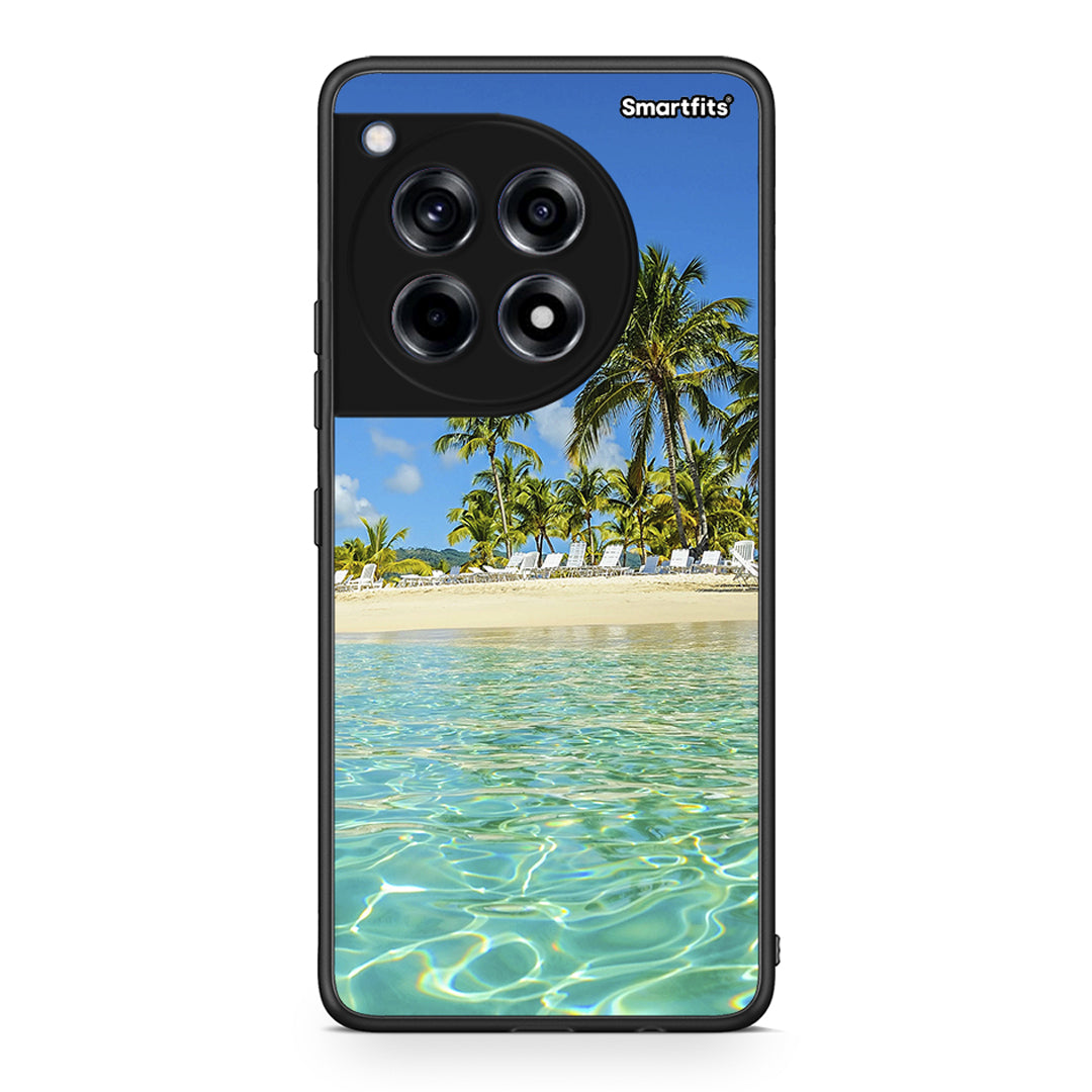 OnePlus 12R 5G Tropical Vibes Θήκη από τη Smartfits με σχέδιο στο πίσω μέρος και μαύρο περίβλημα | Smartphone case with colorful back and black bezels by Smartfits