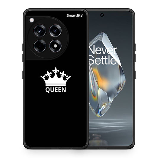 Θήκη OnePlus 12R 5G Queen Valentine από τη Smartfits με σχέδιο στο πίσω μέρος και μαύρο περίβλημα | OnePlus 12R 5G Queen Valentine case with colorful back and black bezels