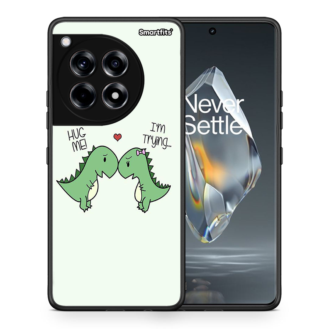 Θήκη OnePlus 12R 5G Rex Valentine από τη Smartfits με σχέδιο στο πίσω μέρος και μαύρο περίβλημα | OnePlus 12R 5G Rex Valentine case with colorful back and black bezels