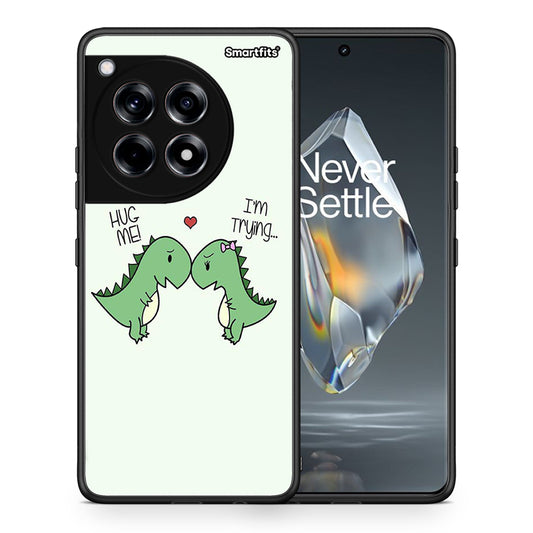 Θήκη OnePlus 12R 5G Rex Valentine από τη Smartfits με σχέδιο στο πίσω μέρος και μαύρο περίβλημα | OnePlus 12R 5G Rex Valentine case with colorful back and black bezels