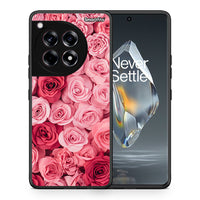 Thumbnail for Θήκη OnePlus 12R 5G RoseGarden Valentine από τη Smartfits με σχέδιο στο πίσω μέρος και μαύρο περίβλημα | OnePlus 12R 5G RoseGarden Valentine case with colorful back and black bezels