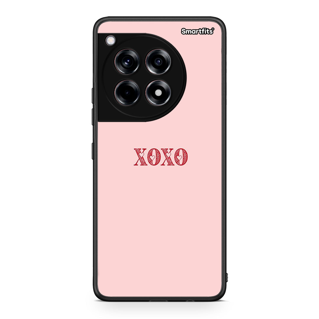 OnePlus 12R 5G XOXO Love θήκη από τη Smartfits με σχέδιο στο πίσω μέρος και μαύρο περίβλημα | Smartphone case with colorful back and black bezels by Smartfits