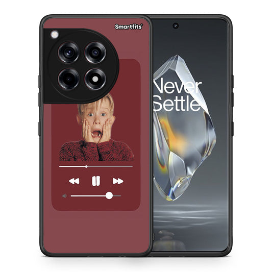 Θήκη OnePlus 12R 5G Xmas Alone Music από τη Smartfits με σχέδιο στο πίσω μέρος και μαύρο περίβλημα | OnePlus 12R 5G Xmas Alone Music case with colorful back and black bezels