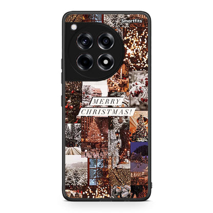 OnePlus 12R 5G Xmas Collage θήκη από τη Smartfits με σχέδιο στο πίσω μέρος και μαύρο περίβλημα | Smartphone case with colorful back and black bezels by Smartfits
