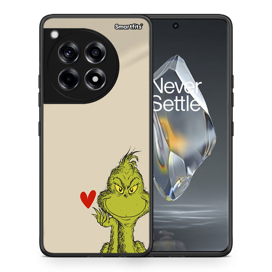 Θήκη OnePlus 12R 5G Xmas Grinch από τη Smartfits με σχέδιο στο πίσω μέρος και μαύρο περίβλημα | OnePlus 12R 5G Xmas Grinch case with colorful back and black bezels