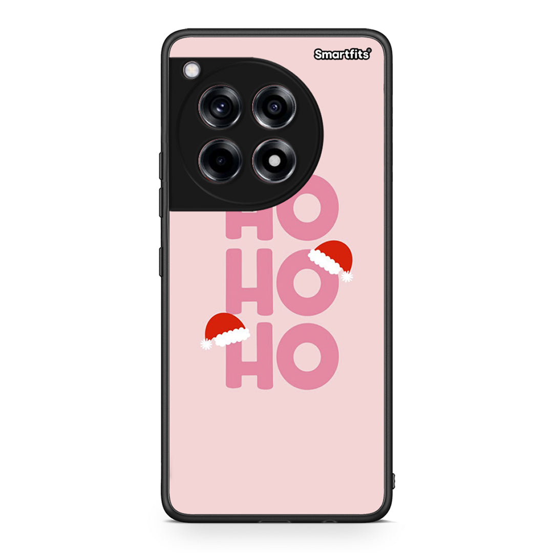 OnePlus 12R 5G Xmas Ho Ho Ho θήκη από τη Smartfits με σχέδιο στο πίσω μέρος και μαύρο περίβλημα | Smartphone case with colorful back and black bezels by Smartfits