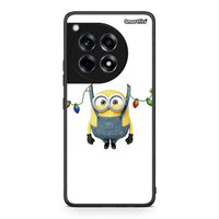 Thumbnail for OnePlus 12R 5G Xmas Minion Lights θήκη από τη Smartfits με σχέδιο στο πίσω μέρος και μαύρο περίβλημα | Smartphone case with colorful back and black bezels by Smartfits