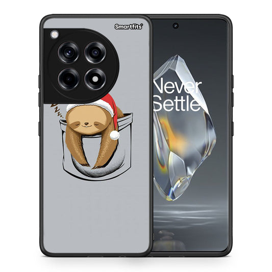 Θήκη OnePlus 12R 5G Xmas Zzzz από τη Smartfits με σχέδιο στο πίσω μέρος και μαύρο περίβλημα | OnePlus 12R 5G Xmas Zzzz case with colorful back and black bezels