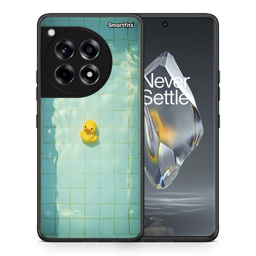Θήκη OnePlus 12R 5G Yellow Duck από τη Smartfits με σχέδιο στο πίσω μέρος και μαύρο περίβλημα | OnePlus 12R 5G Yellow Duck case with colorful back and black bezels