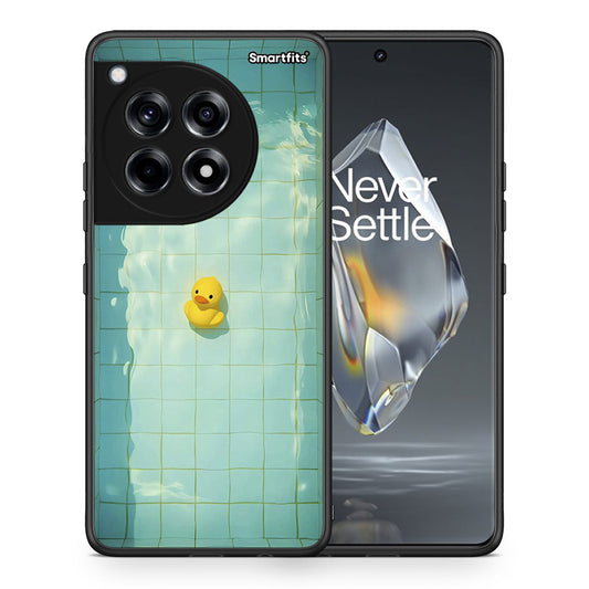 Θήκη OnePlus 12R 5G Yellow Duck από τη Smartfits με σχέδιο στο πίσω μέρος και μαύρο περίβλημα | OnePlus 12R 5G Yellow Duck case with colorful back and black bezels