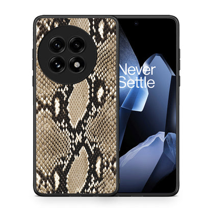 Θήκη OnePlus 13 Fashion Snake Animal από τη Smartfits με σχέδιο στο πίσω μέρος και μαύρο περίβλημα | OnePlus 13 Fashion Snake Animal case with colorful back and black bezels