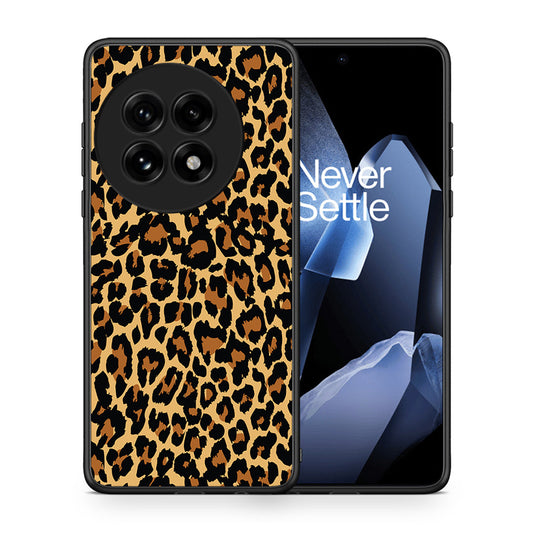 Θήκη OnePlus 13 Leopard Animal από τη Smartfits με σχέδιο στο πίσω μέρος και μαύρο περίβλημα | OnePlus 13 Leopard Animal case with colorful back and black bezels