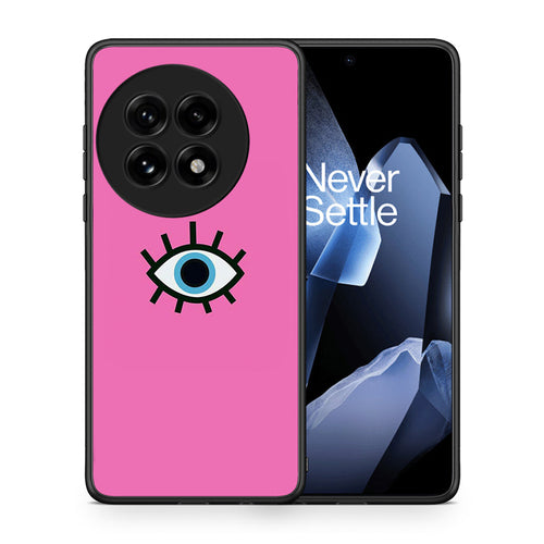Θήκη OnePlus 13 Blue Eye Pink από τη Smartfits με σχέδιο στο πίσω μέρος και μαύρο περίβλημα | OnePlus 13 Blue Eye Pink case with colorful back and black bezels