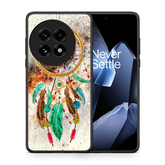 Θήκη OnePlus 13 DreamCatcher Boho από τη Smartfits με σχέδιο στο πίσω μέρος και μαύρο περίβλημα | OnePlus 13 DreamCatcher Boho case with colorful back and black bezels
