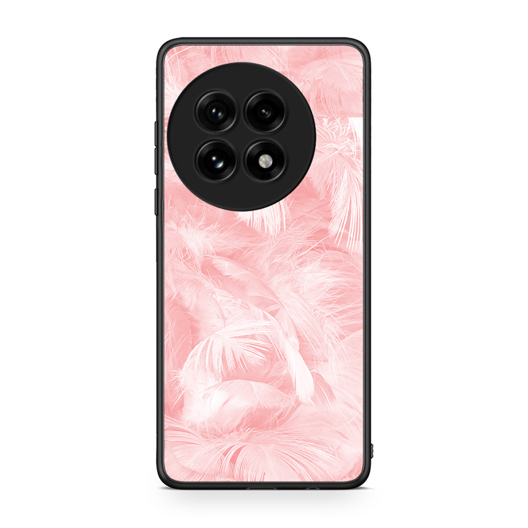 33 - OnePlus 13 Pink Feather Boho case, cover, bumper