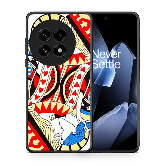 Θήκη OnePlus 13 Card Love από τη Smartfits με σχέδιο στο πίσω μέρος και μαύρο περίβλημα | OnePlus 13 Card Love case with colorful back and black bezels