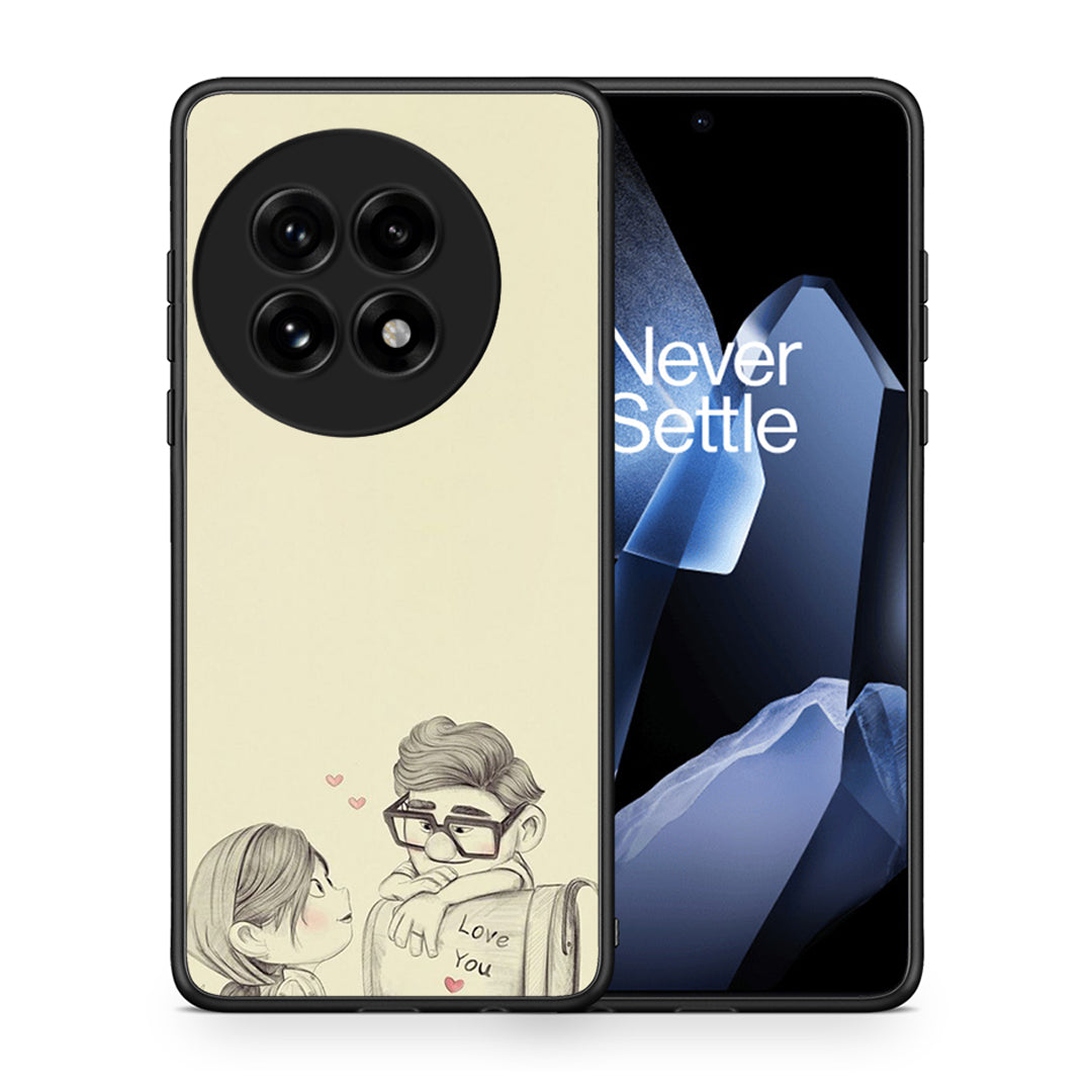 Θήκη OnePlus 13 Carl And Ellie από τη Smartfits με σχέδιο στο πίσω μέρος και μαύρο περίβλημα | OnePlus 13 Carl And Ellie case with colorful back and black bezels
