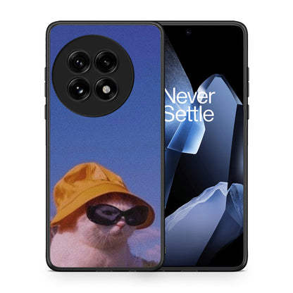 Θήκη OnePlus 13 Cat Diva από τη Smartfits με σχέδιο στο πίσω μέρος και μαύρο περίβλημα | OnePlus 13 Cat Diva case with colorful back and black bezels
