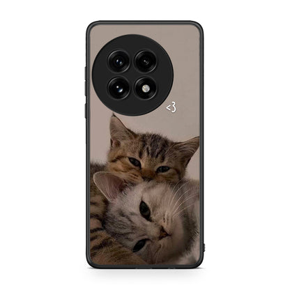 OnePlus 13 Cats In Love Θήκη από τη Smartfits με σχέδιο στο πίσω μέρος και μαύρο περίβλημα | Smartphone case with colorful back and black bezels by Smartfits