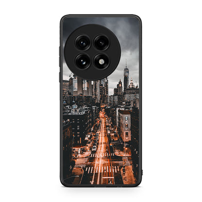 OnePlus 13 City Lights θήκη από τη Smartfits με σχέδιο στο πίσω μέρος και μαύρο περίβλημα | Smartphone case with colorful back and black bezels by Smartfits