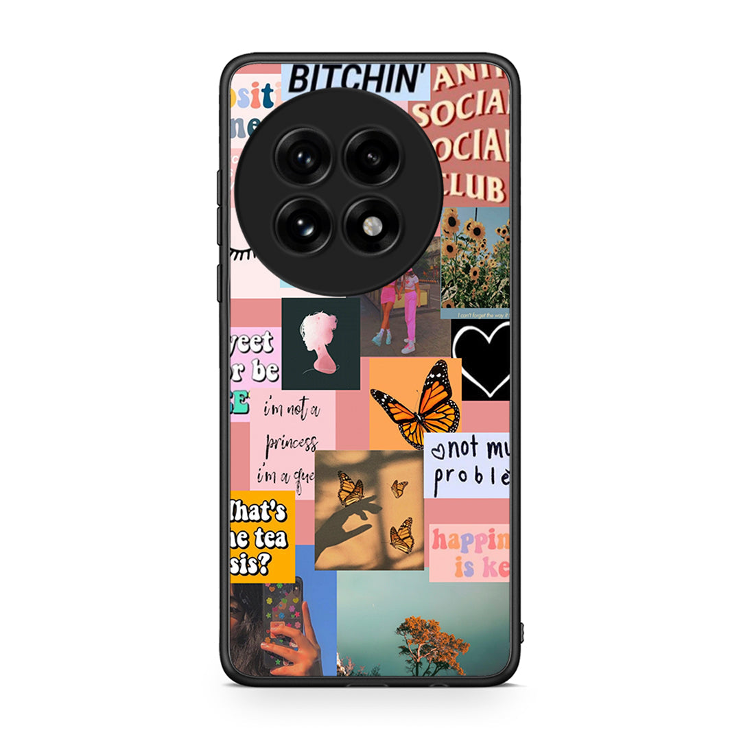 OnePlus 13 Collage Bitchin Θήκη Αγίου Βαλεντίνου από τη Smartfits με σχέδιο στο πίσω μέρος και μαύρο περίβλημα | Smartphone case with colorful back and black bezels by Smartfits