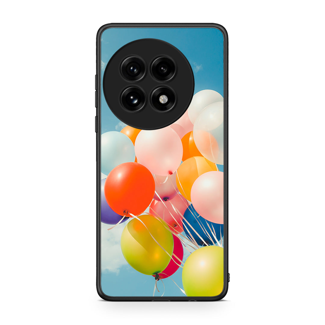 OnePlus 13 Colorful Balloons θήκη από τη Smartfits με σχέδιο στο πίσω μέρος και μαύρο περίβλημα | Smartphone case with colorful back and black bezels by Smartfits