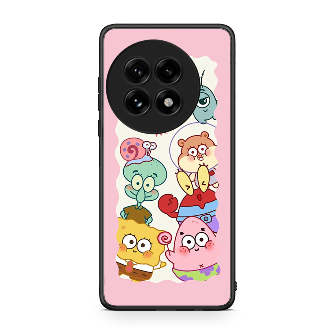 OnePlus 13 Cute Companion θήκη από τη Smartfits με σχέδιο στο πίσω μέρος και μαύρο περίβλημα | Smartphone case with colorful back and black bezels by Smartfits