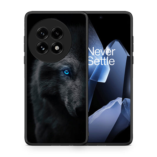 Θήκη OnePlus 13 Dark Wolf από τη Smartfits με σχέδιο στο πίσω μέρος και μαύρο περίβλημα | OnePlus 13 Dark Wolf case with colorful back and black bezels