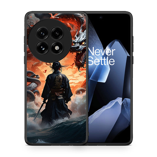Θήκη OnePlus 13 Dragons Fight από τη Smartfits με σχέδιο στο πίσω μέρος και μαύρο περίβλημα | OnePlus 13 Dragons Fight case with colorful back and black bezels