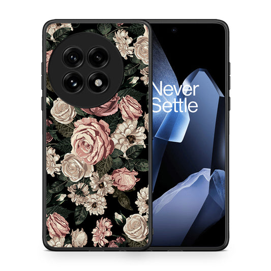 Θήκη OnePlus 13 Wild Roses Flower από τη Smartfits με σχέδιο στο πίσω μέρος και μαύρο περίβλημα | OnePlus 13 Wild Roses Flower case with colorful back and black bezels