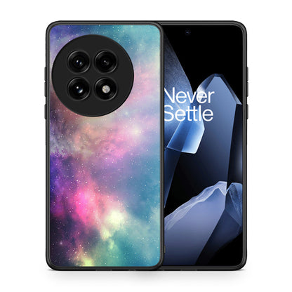Θήκη OnePlus 13 Rainbow Galaxy από τη Smartfits με σχέδιο στο πίσω μέρος και μαύρο περίβλημα | OnePlus 13 Rainbow Galaxy case with colorful back and black bezels