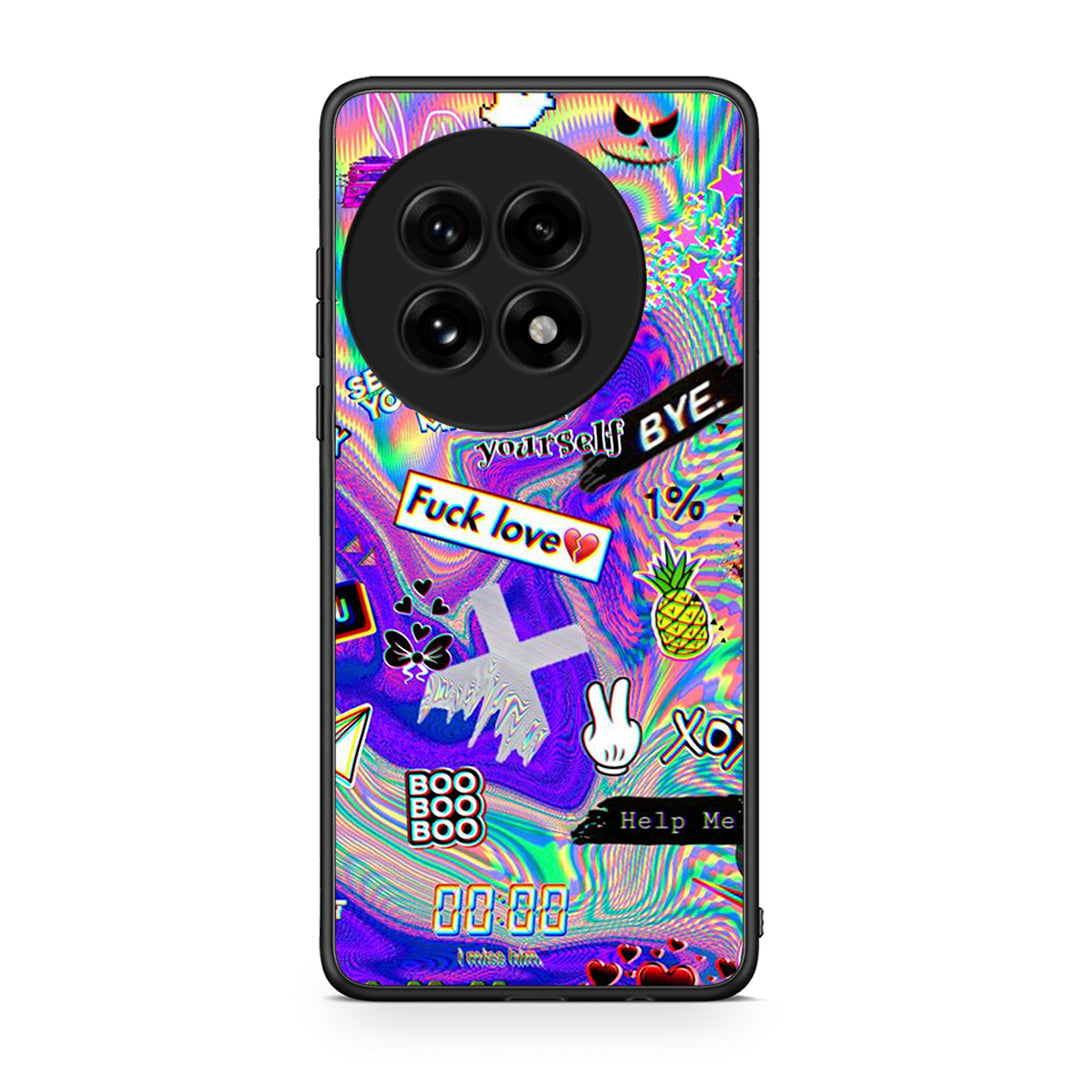 OnePlus 13 Game Over θήκη από τη Smartfits με σχέδιο στο πίσω μέρος και μαύρο περίβλημα | Smartphone case with colorful back and black bezels by Smartfits