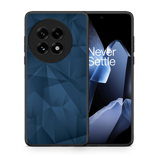 Θήκη OnePlus 13 Blue Abstract Geometric από τη Smartfits με σχέδιο στο πίσω μέρος και μαύρο περίβλημα | OnePlus 13 Blue Abstract Geometric case with colorful back and black bezels