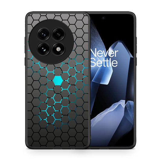 Θήκη OnePlus 13 Hexagonal Geometric από τη Smartfits με σχέδιο στο πίσω μέρος και μαύρο περίβλημα | OnePlus 13 Hexagonal Geometric case with colorful back and black bezels