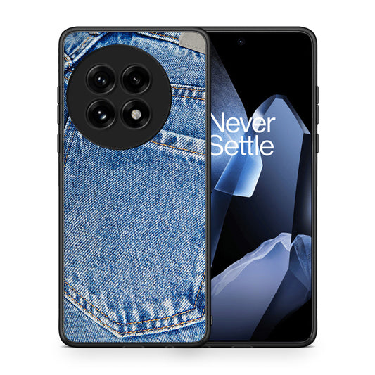 Θήκη OnePlus 13 Jeans Pocket από τη Smartfits με σχέδιο στο πίσω μέρος και μαύρο περίβλημα | OnePlus 13 Jeans Pocket case with colorful back and black bezels