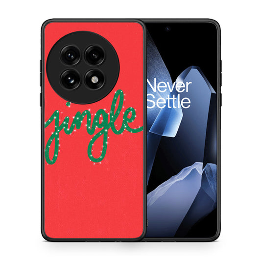 Θήκη OnePlus 13 Jingle Xmas από τη Smartfits με σχέδιο στο πίσω μέρος και μαύρο περίβλημα | OnePlus 13 Jingle Xmas case with colorful back and black bezels