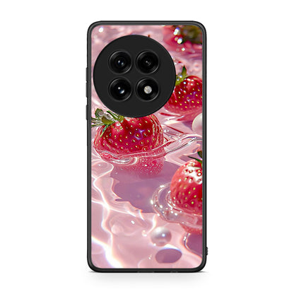 OnePlus 13 Juicy Strawberries θήκη από τη Smartfits με σχέδιο στο πίσω μέρος και μαύρο περίβλημα | Smartphone case with colorful back and black bezels by Smartfits