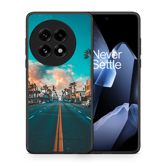 Θήκη OnePlus 13 City Landscape από τη Smartfits με σχέδιο στο πίσω μέρος και μαύρο περίβλημα | OnePlus 13 City Landscape case with colorful back and black bezels