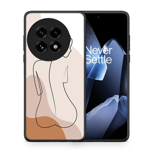 Θήκη OnePlus 13 LineArt Woman από τη Smartfits με σχέδιο στο πίσω μέρος και μαύρο περίβλημα | OnePlus 13 LineArt Woman case with colorful back and black bezels