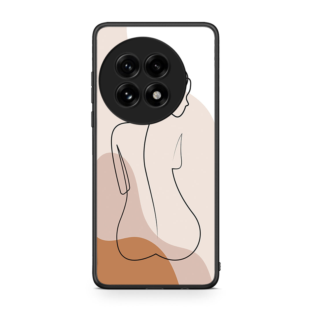 OnePlus 13 LineArt Woman θήκη από τη Smartfits με σχέδιο στο πίσω μέρος και μαύρο περίβλημα | Smartphone case with colorful back and black bezels by Smartfits