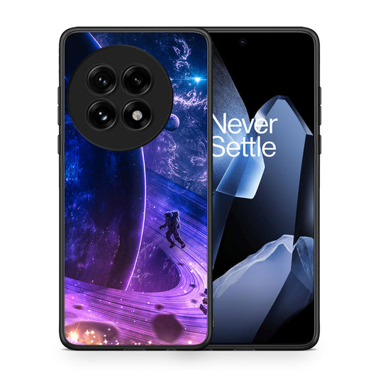 Θήκη OnePlus 13 Lost Astronaut από τη Smartfits με σχέδιο στο πίσω μέρος και μαύρο περίβλημα | OnePlus 13 Lost Astronaut case with colorful back and black bezels