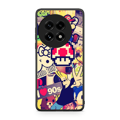 OnePlus 13 Love The 90s θήκη από τη Smartfits με σχέδιο στο πίσω μέρος και μαύρο περίβλημα | Smartphone case with colorful back and black bezels by Smartfits